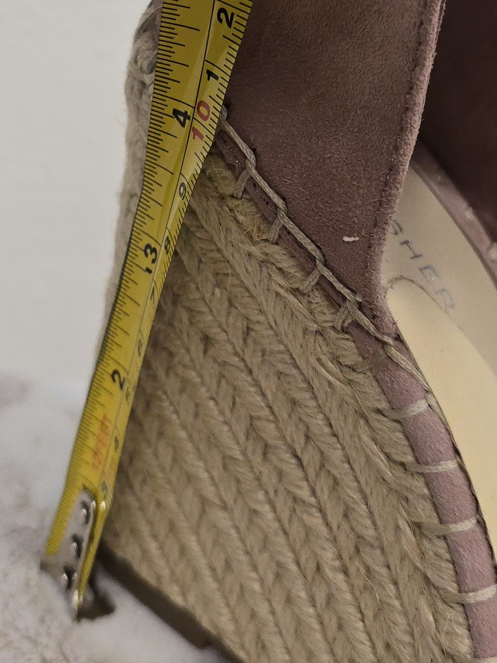 Marc Fisher Mauve Suede Ruffle Espadrille Wedges - Picture 4 of 10
